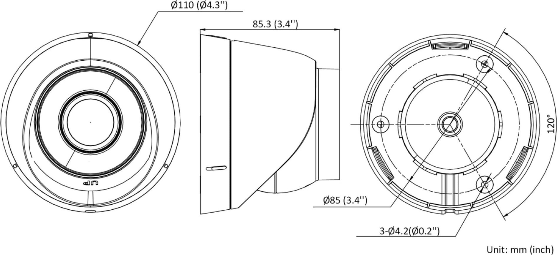 Kamerë sigurie IP Hikvision DS-2CD1323G2-I 2.8mm, Full HD 2MP, IR 30m, IP67, e bardhë