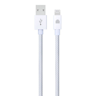 Dviced Cable USB-A To Lightning Nylon Textile 1,25M, White