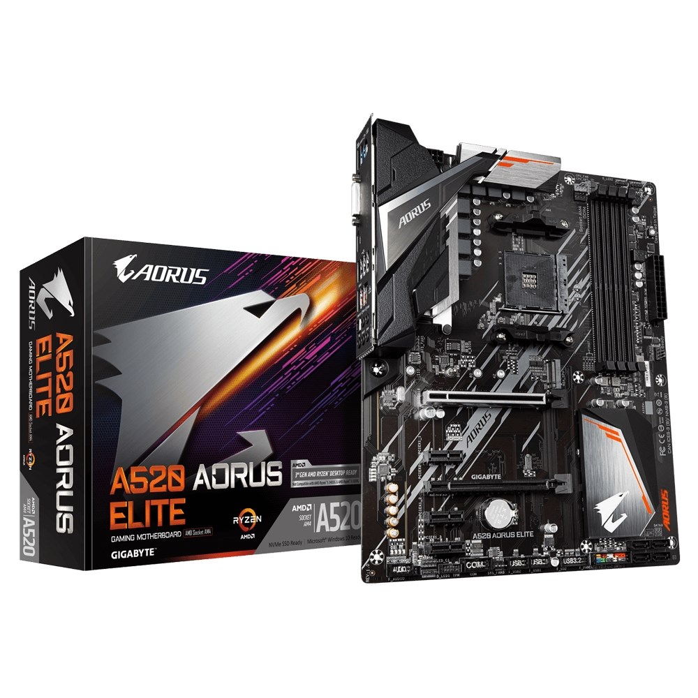 Pllakë amë Gigabyte A520 AORUS ELITE Socket AM4 ATX AMD A520