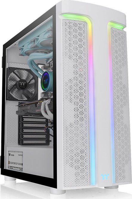 Kasë Thermaltake H590 TG ARGB Snow, Midi Tower