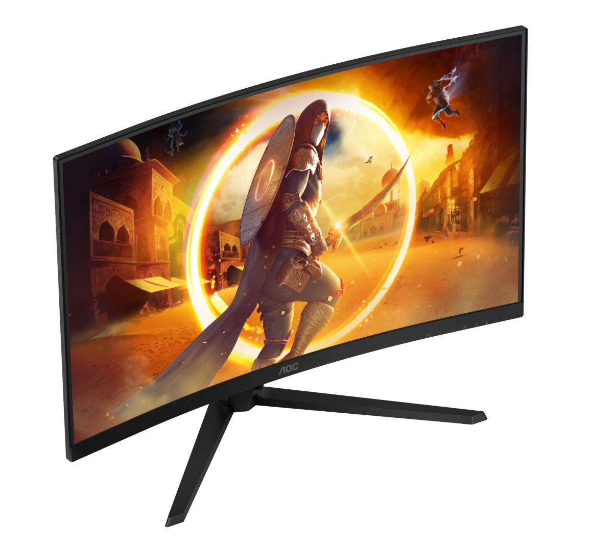 Monitor AOC G4 CQ32G4VE, 31.5", 2560 x 1440 QHD, i zi gri