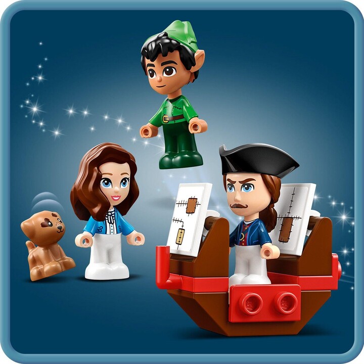 Set LEGO® I Disney 43220 Peter Pan and Wendy and their Storybook Adventures 43220, 111 pjesë