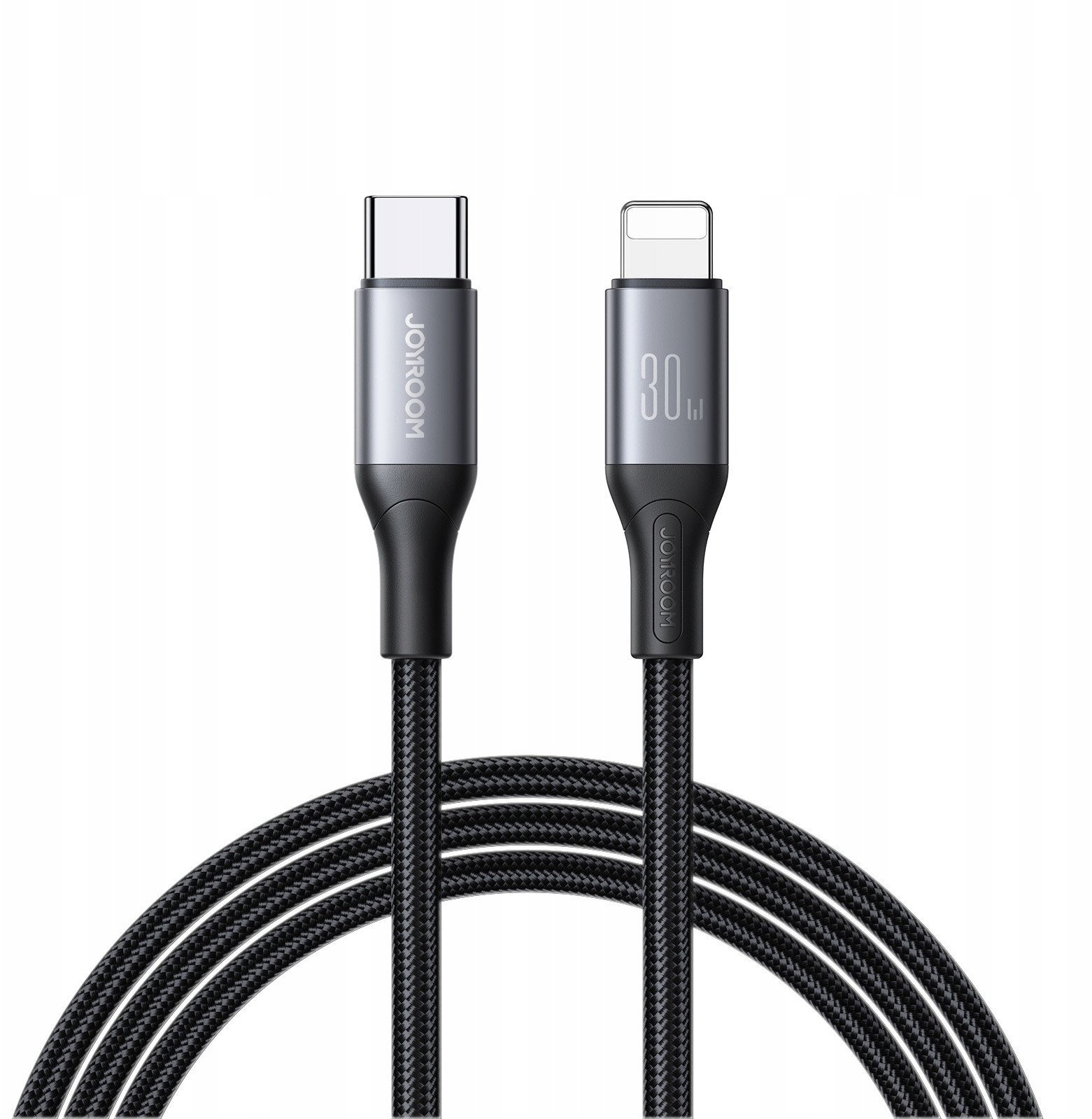Kabllo USB Joyroom Flash Series, USB C në Lightning, 1m, 30W, e zezë