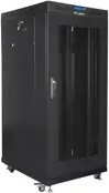 Kabinet RACK 19" Lanberg FF01, 32U, 600x1000 mm, derë rrjetë, i zi