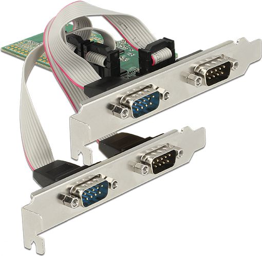 Kartë zgjerimi Delock PCIe 2.0 x1, 4x RS-232