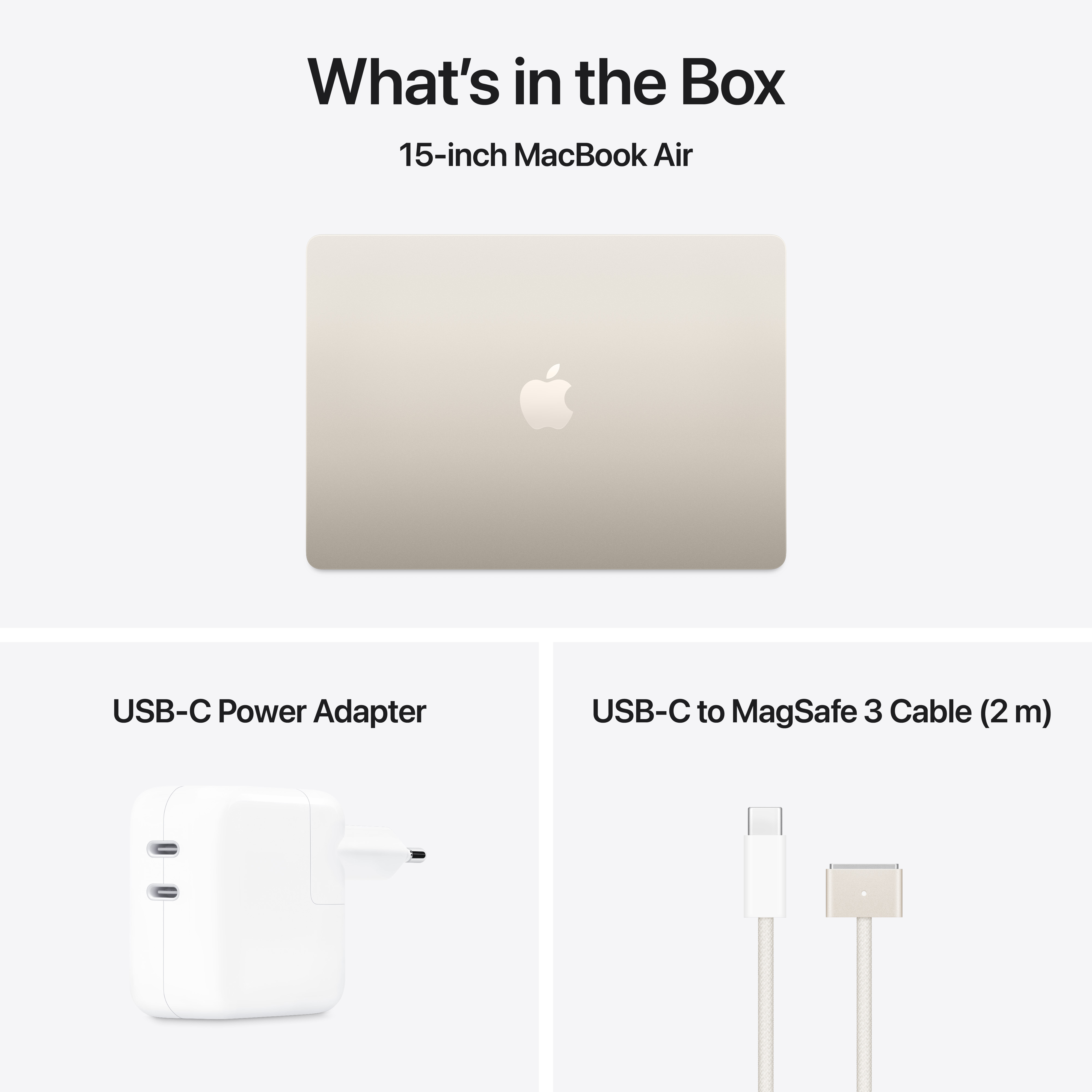 Apple MacBook Air, 15.3", M4 10-core, 24GB, 512GB SSD, 10-core GPU, Starlight