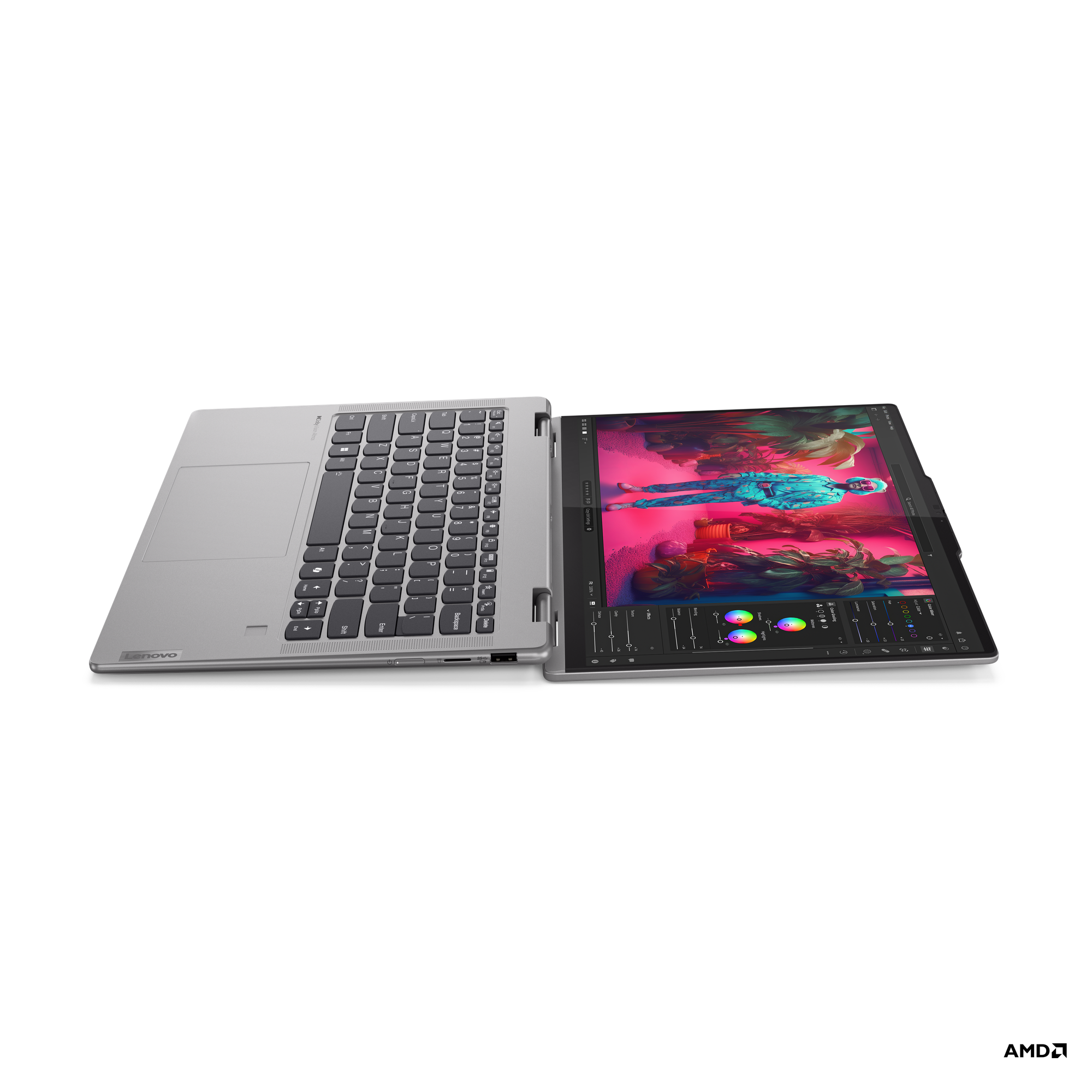 Laptop Lenovo NB Yoga 7, 14", AMD Ryzen 5 8640HS, 16GB RAM, 1TB SSD, Integrated AMD Radeon 760M, i hirtë