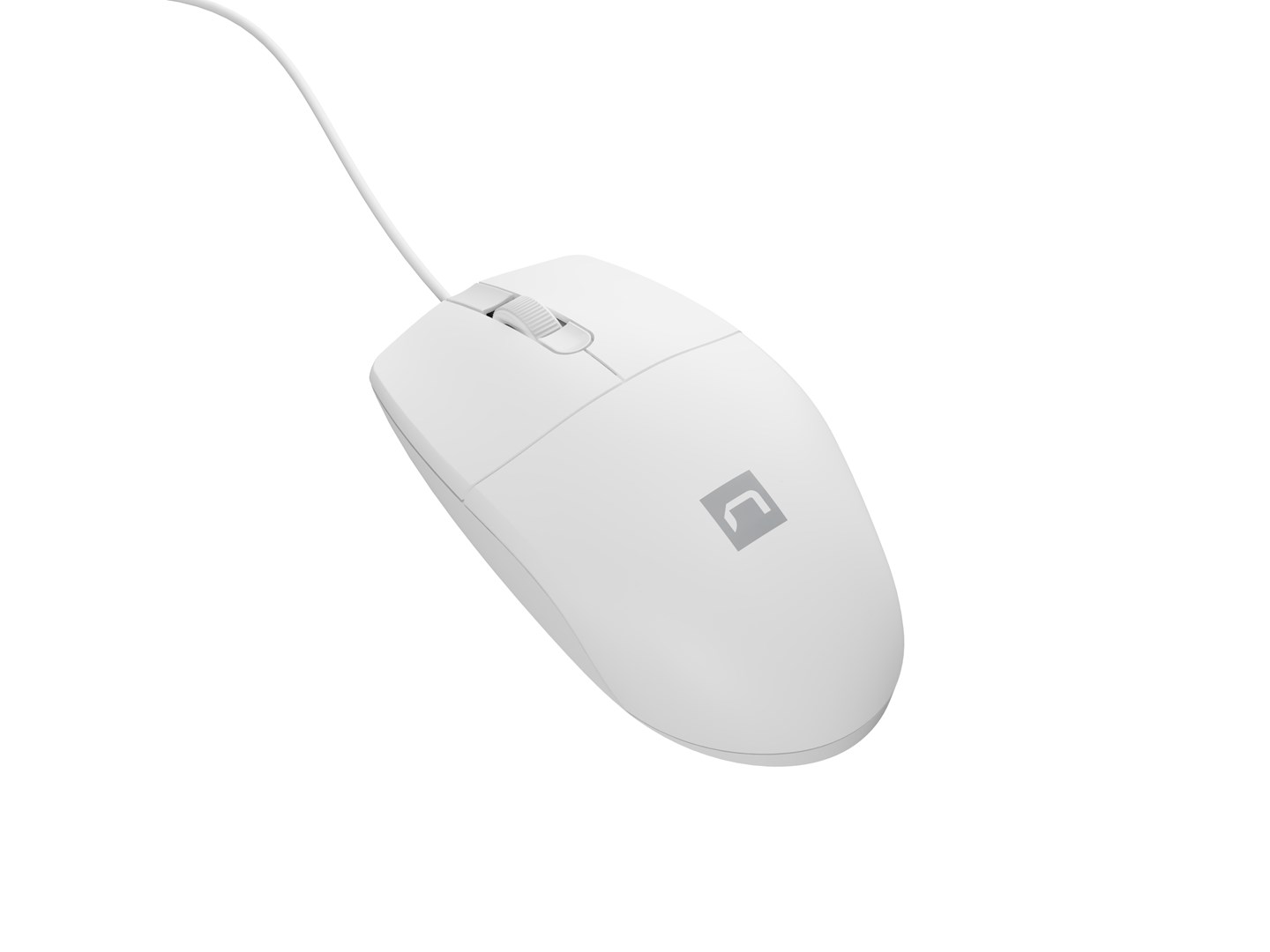 Maus Natec RUFF 2, 1000 DPI, USB 2.0, i bardhë
