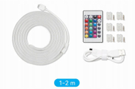 Декоративна LED лента Vention Neon Light Strip, 2m, USB 5V, со далечински управувач, IP65, повеќебојна