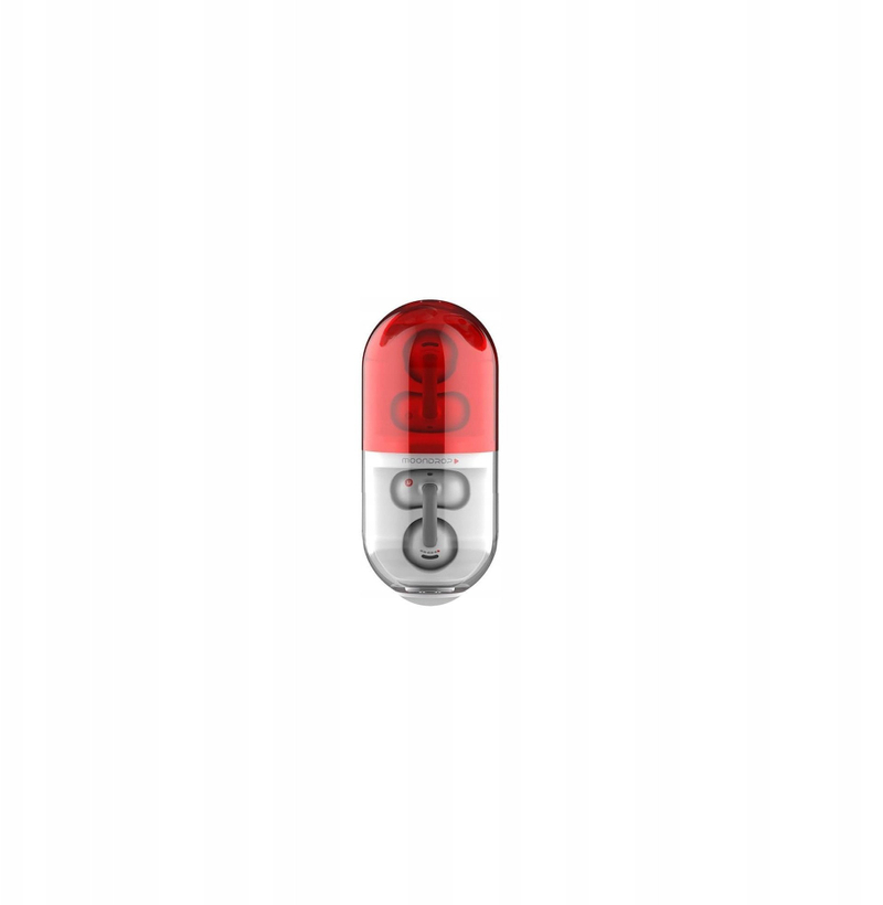 Kufje pa tela Moondrop Pill, Bluetooth, AI ENC, të kuqe