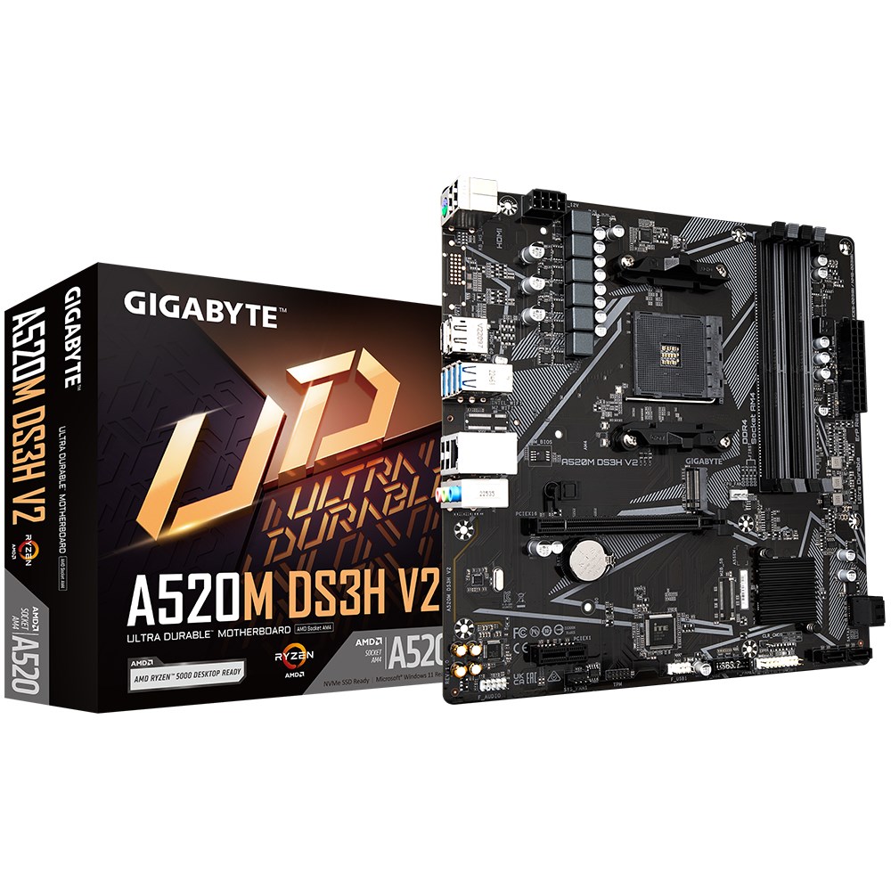 Pllakë amë Gigabyte A520M DS3H V2 (rev. 1.0) Socket AM4 micro ATX
