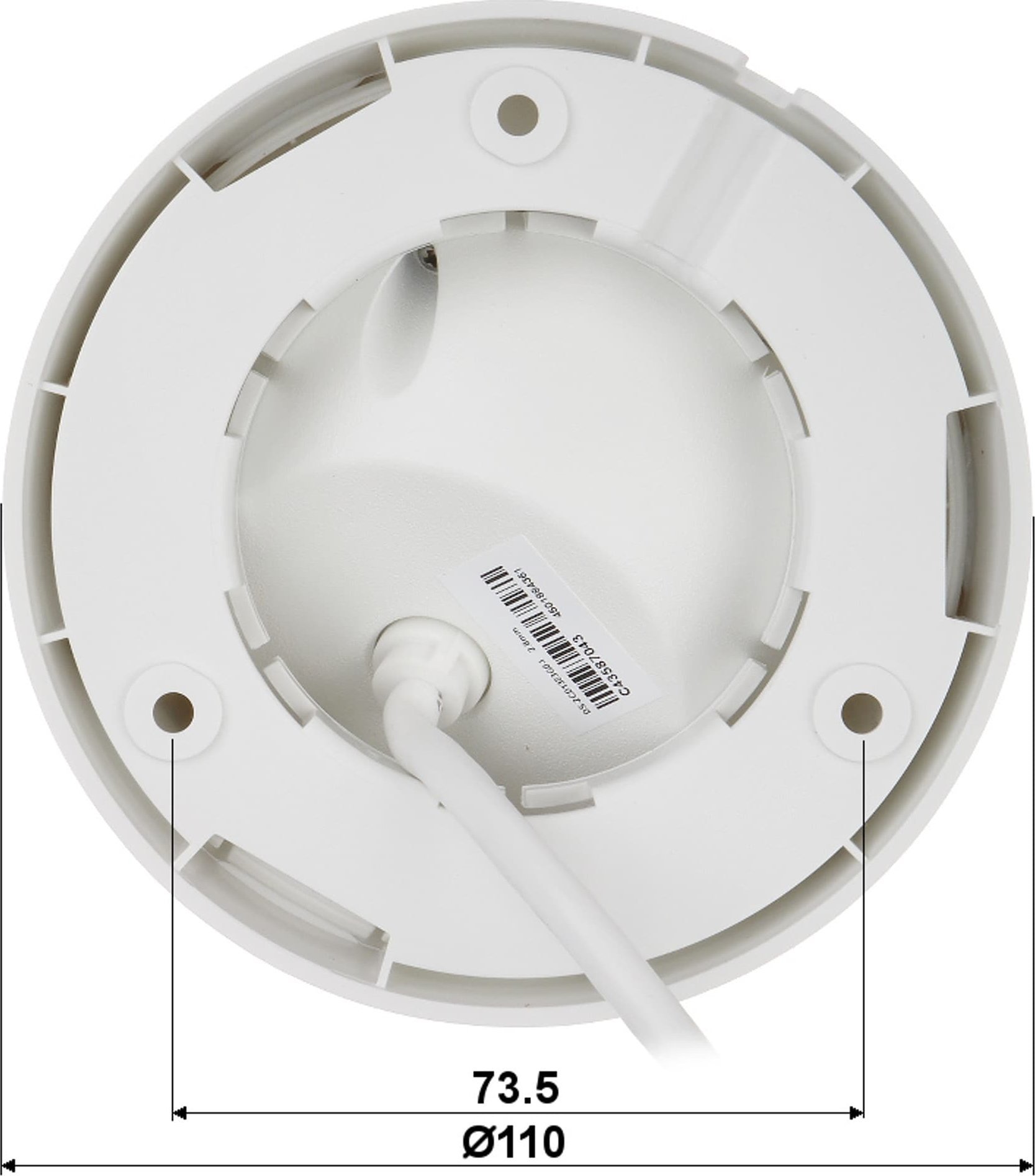 Kamerë sigurie IP Hikvision DS-2CD1323G2-I 2.8mm, Full HD 2MP, IR 30m, IP67, e bardhë