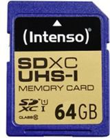 Kartë memorie Intenso Premium SDXC, 64 GB, Klasa 10 UHS-I