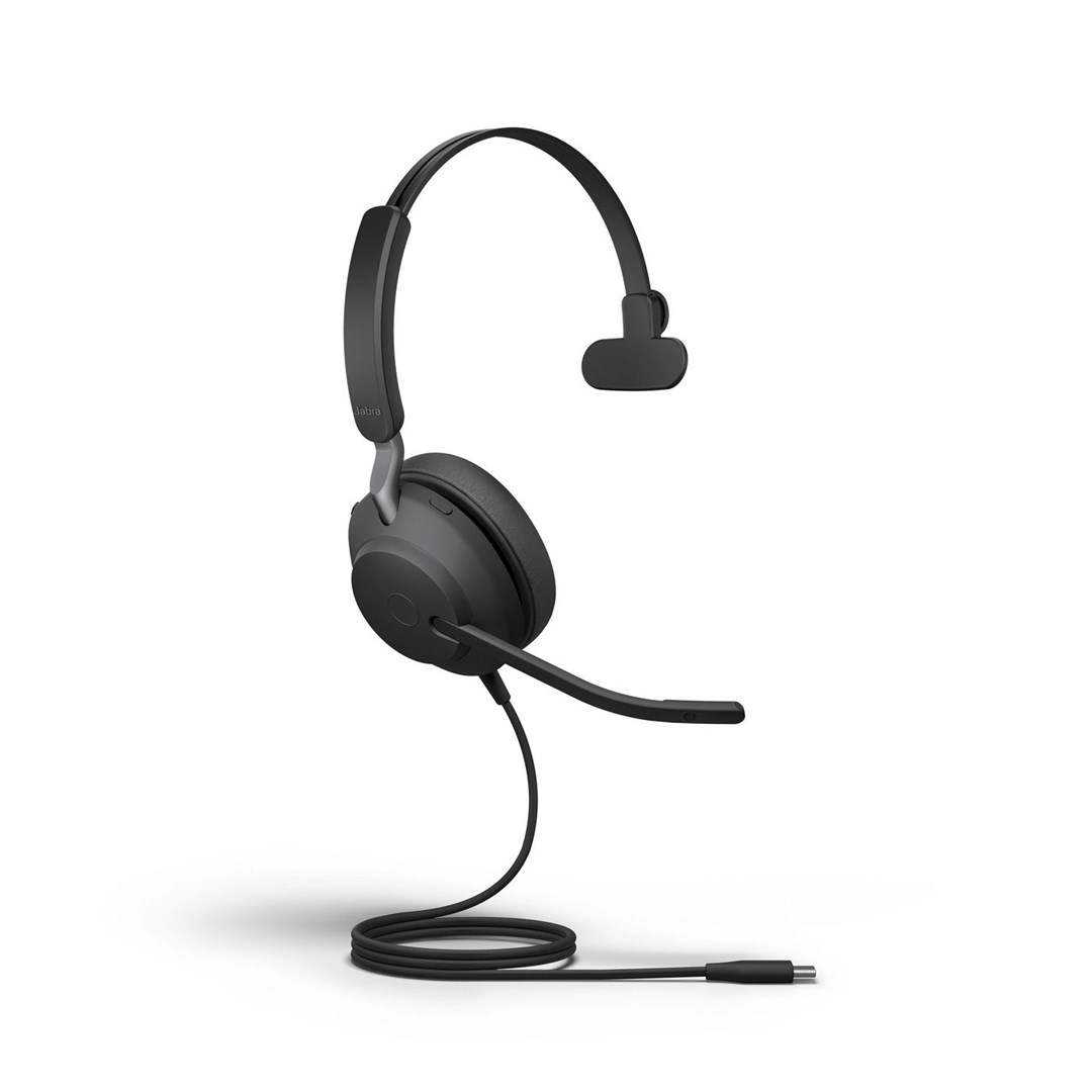 Kufje Jabra Evolve2 40SE UC Mono, USB-A, 40mm, të zeza