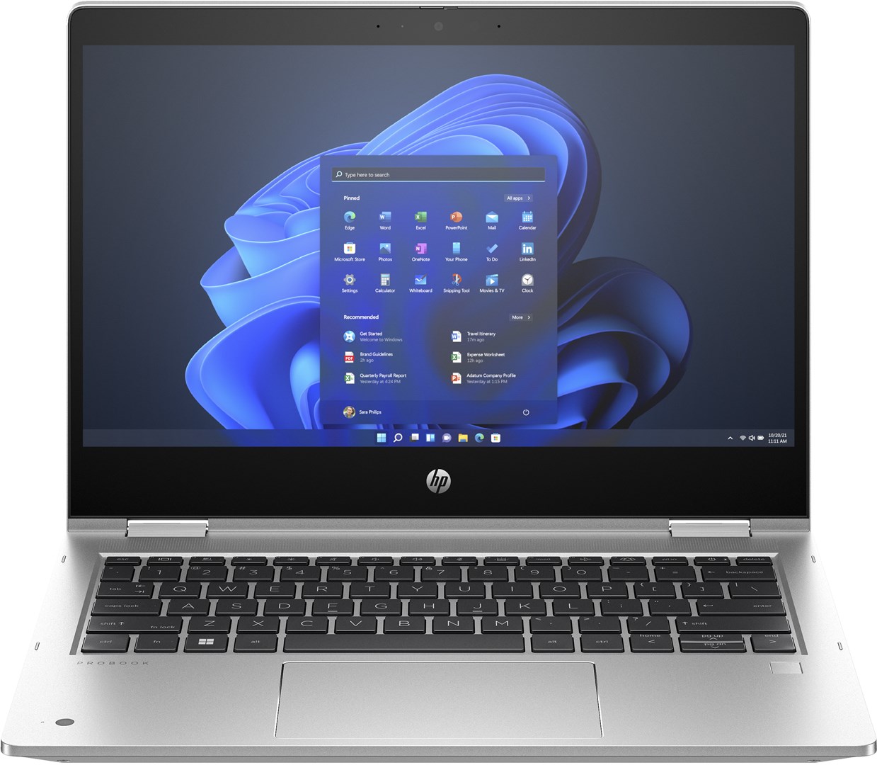 Laptop 2‑во‑1 HP ProBook 435 G10 x360, 13.3\" FHD, Ryzen 7, 16GB RAM, 512GB SSD, сребрен
