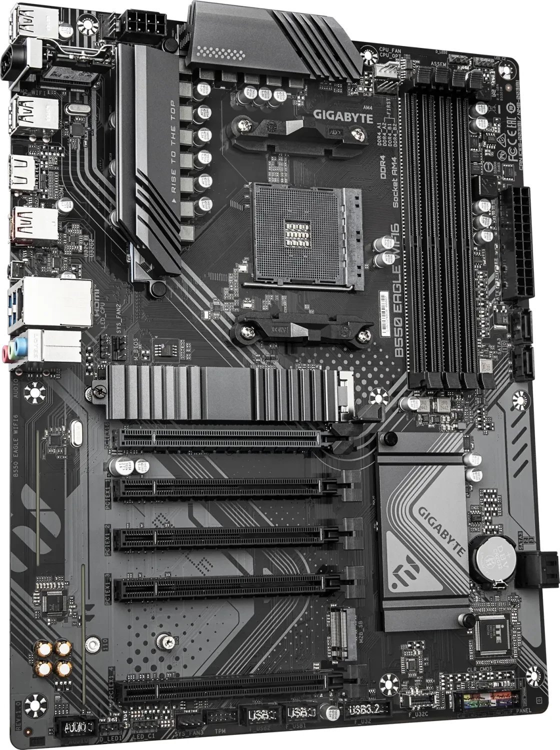 Ploča мајка Gigabyte B550 Eagle WiFi 6, AM4, DDR4 3200MHz, ATX