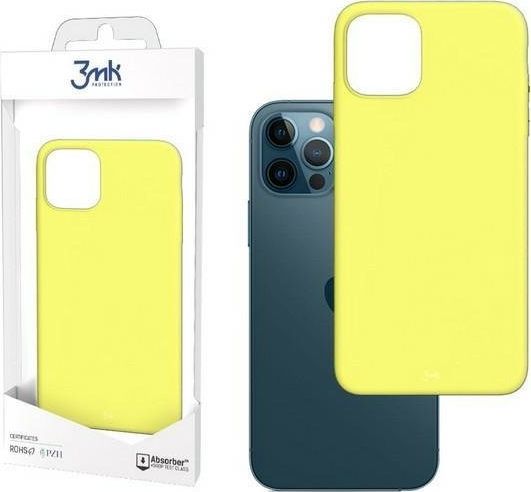 Mbrojtëse e pasme 3MK Matt për iPhone 12/12 Pro 6.1", e verdhë