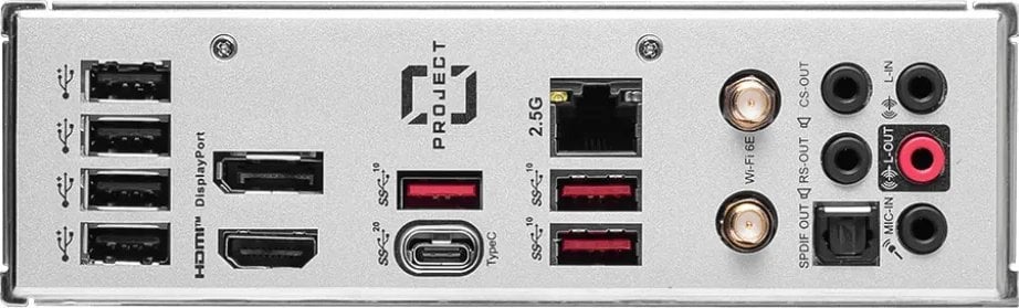 Plakë amë MSI B760M PROJECT ZERO, LGA 1700, DDR5, PCIe 5.0, 2.5Gbps LAN, Wi-Fi 6E, e bardhë/argjend 3