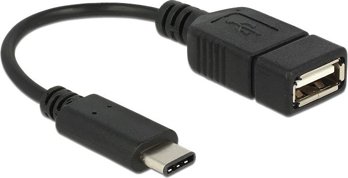 Adapter USB Delock 65579, USB C në USB, 15cm, i zi