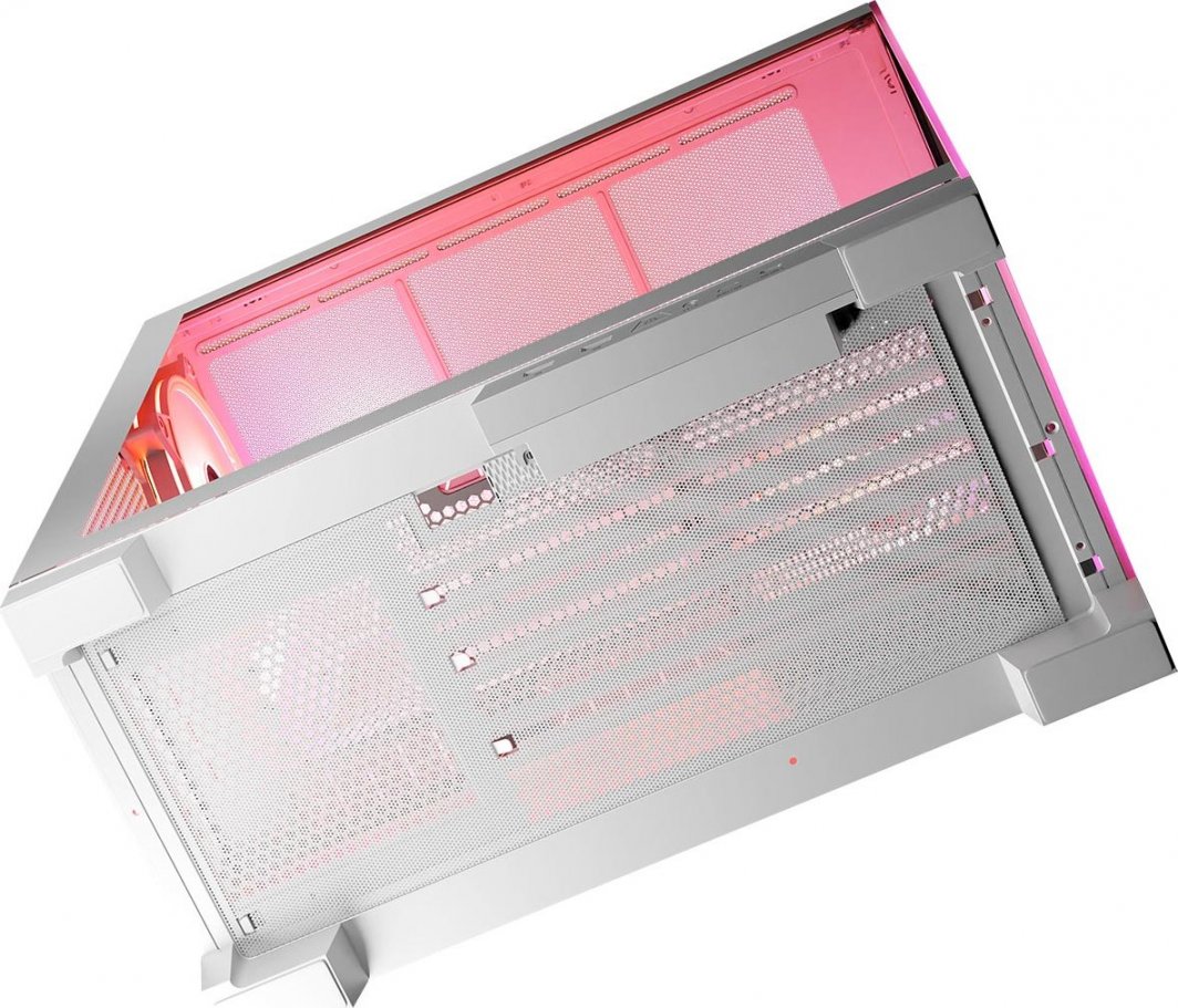 Kasë Modecom Volcano Space Apex ARGB, e bardhë, Midi Tower