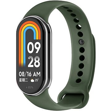 Byzylyk për Xiaomi Smart Band 8 9 Eternico Essential, silikon, i gjelbër ushtarak