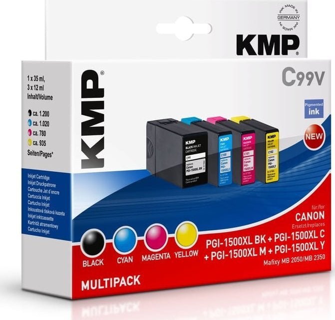 Сет бои за печатач KMP C99V, пигмент, 4 бои, за Canon