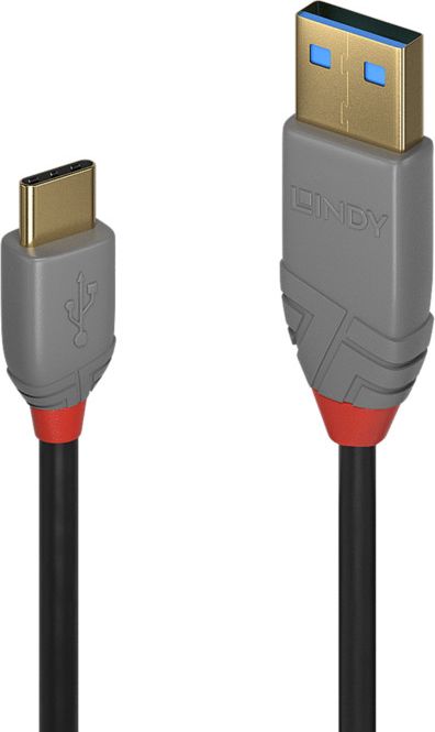 Kabllo USB Lindy 36888, USB A në USB C, 3 m, e zezë
