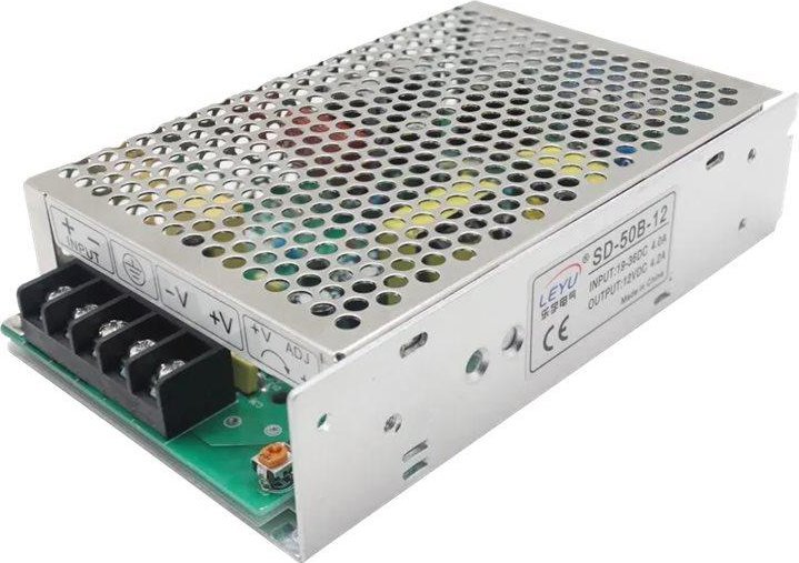 Konvertues tensioni Extralink SD-50C-24, DC/DC 48V në 24V, 50W, metalik
