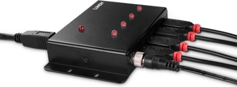 Hub USB Lindy 3.0, 4 porta, USB 3.2 Gen 1, i zi