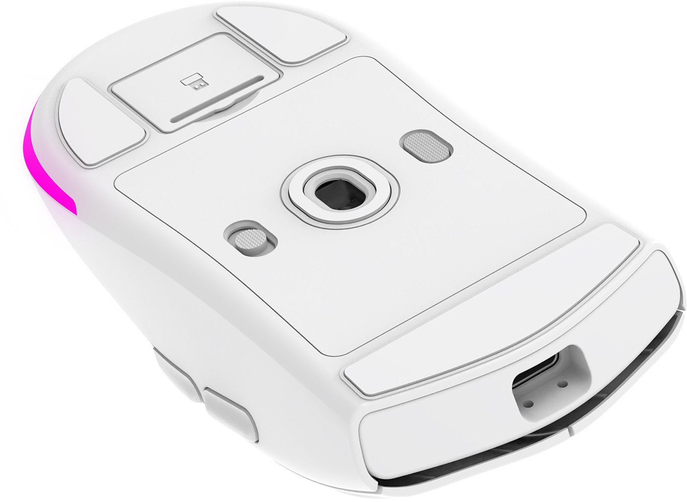 Mаус гејминг Rampage PROTE M5 PRO, безжичен, 26000 DPI, RGB, бел