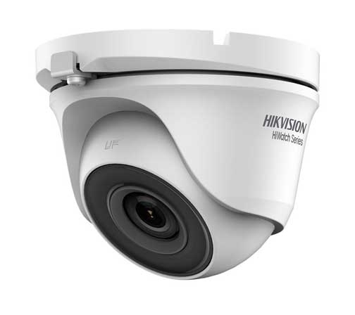 Kamerë dome Hikvision HWT-T120-M Hiwatch, 2MP 1080p, lente 2.8mm, IP66, e bardhë