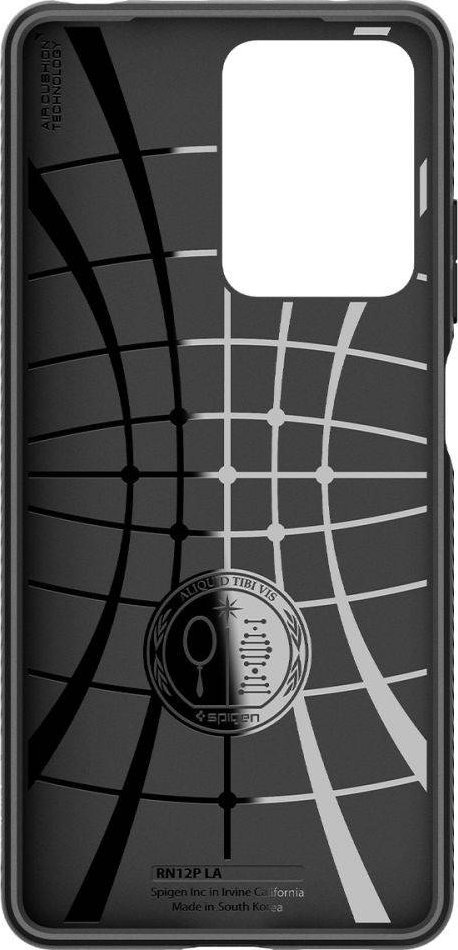 Këllëf telefoni Spigen Liquid Air për Xiaomi Redmi Note 12 Pro dhe Poco X5 Pro 5G, TPU, mat, i zi
