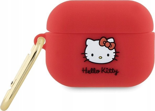 Mbulesë AirPods Pro 2 Hello Kitty 3D, silikon, për modele 2022 2023, fuchsia