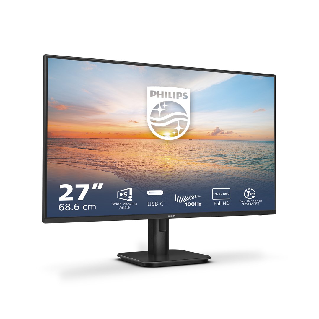 Monitor Philips E-Line 27E1N1300A, 27", 100Hz, i zi