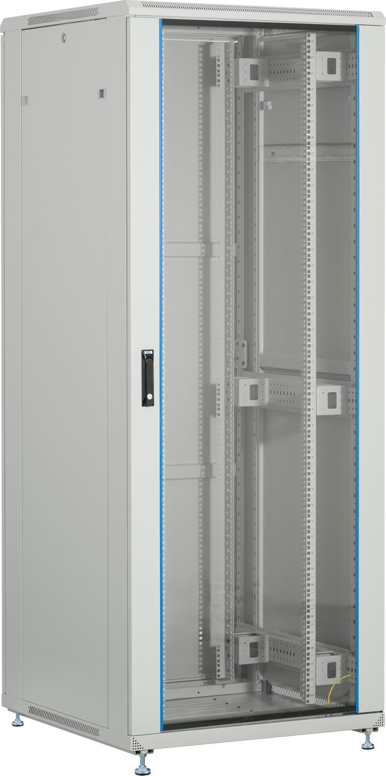 Kabinet rrjetit PEL 19", 42U, 600x600, gri RAL7035