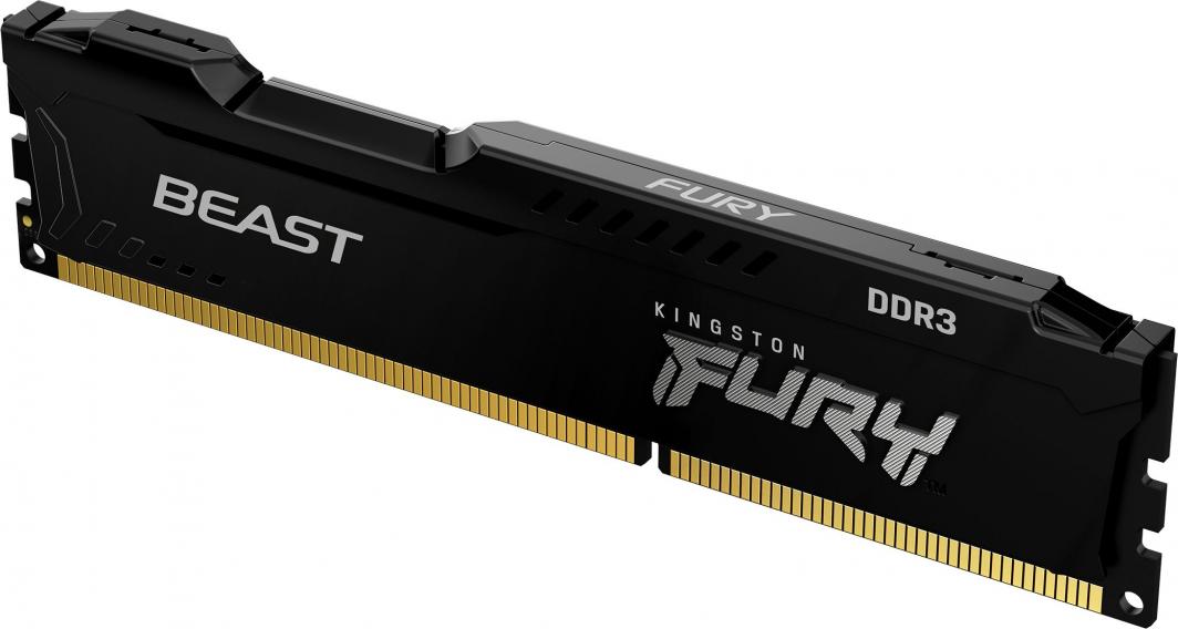 Memorie Kingston Fury Beast, DDR3, 16 GB, 1866 MHz, CL10, KF318C10BBK2/16