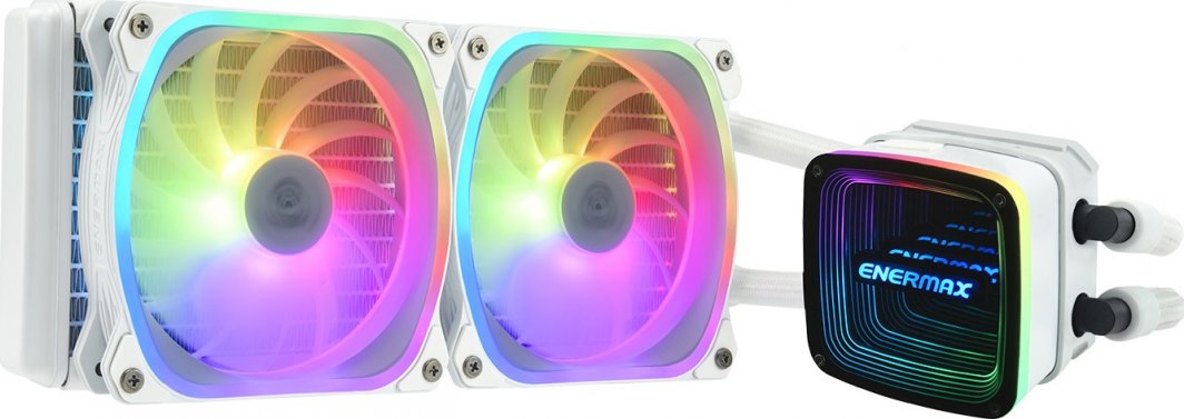 Ладилник за вода за процесор Enermax AquaFusion ADV 240, 240 mm, RGB, бел