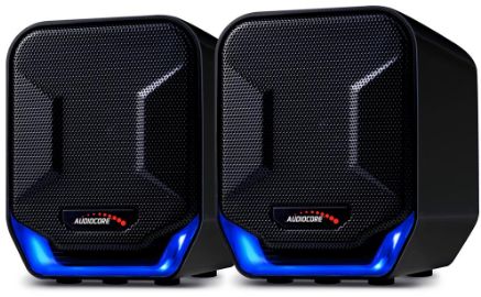 Altoparlantë kompjuteri Audiocore AC865B, USB, 3.5mm, të zinj