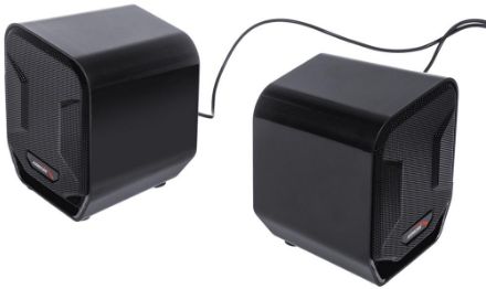 Altoparlantë kompjuteri Audiocore AC865B, USB, 3.5mm, të zinj