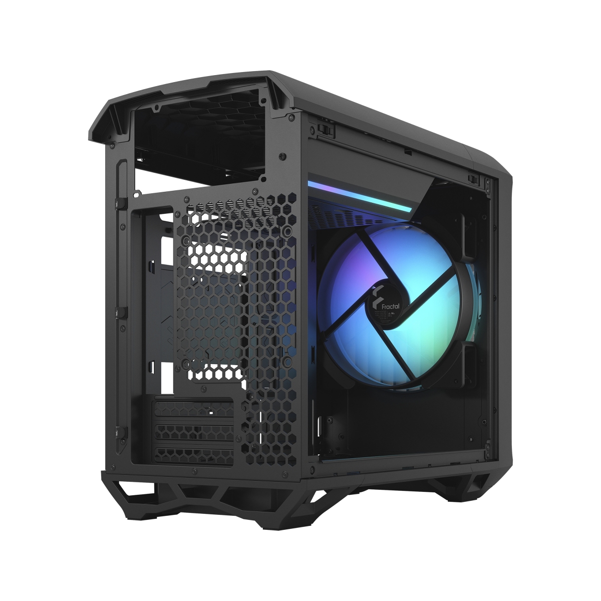 Kasë Fractal Design Torrent Nano RGB Black TG Light Tint, e zezë