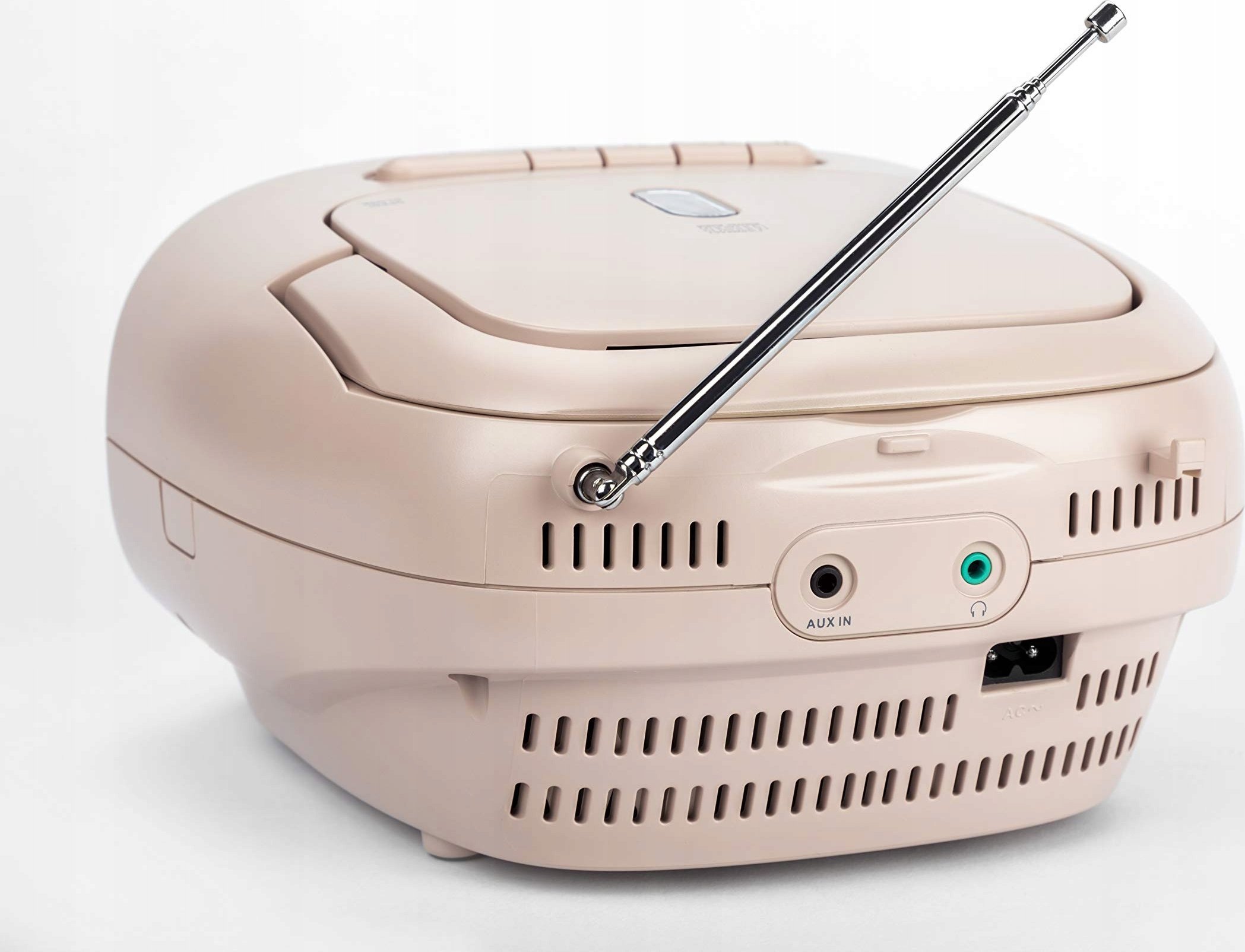 Radio CD player Reflexion RCD 150, kasetofon, AUX, i bardhë e rozë