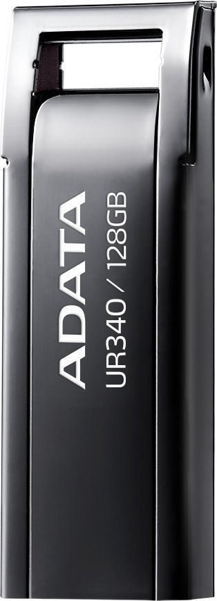 USB ADATA UR340, 128GB, USB 3.2, црн металик