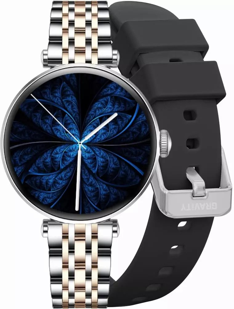 Orë inteligjente Gravity Smartwatch, Bluetooth, monitorim aktiviteti, e zezë