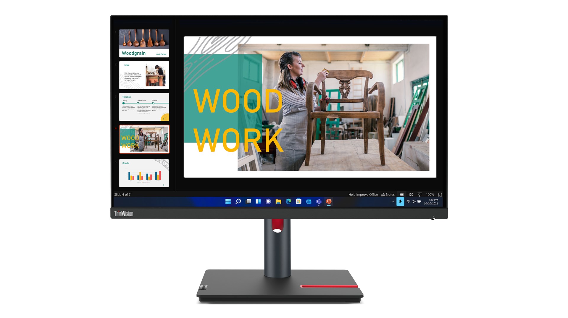 Monitor Lenovo ThinkVision P24q-30, 23.8", QHD, i zi