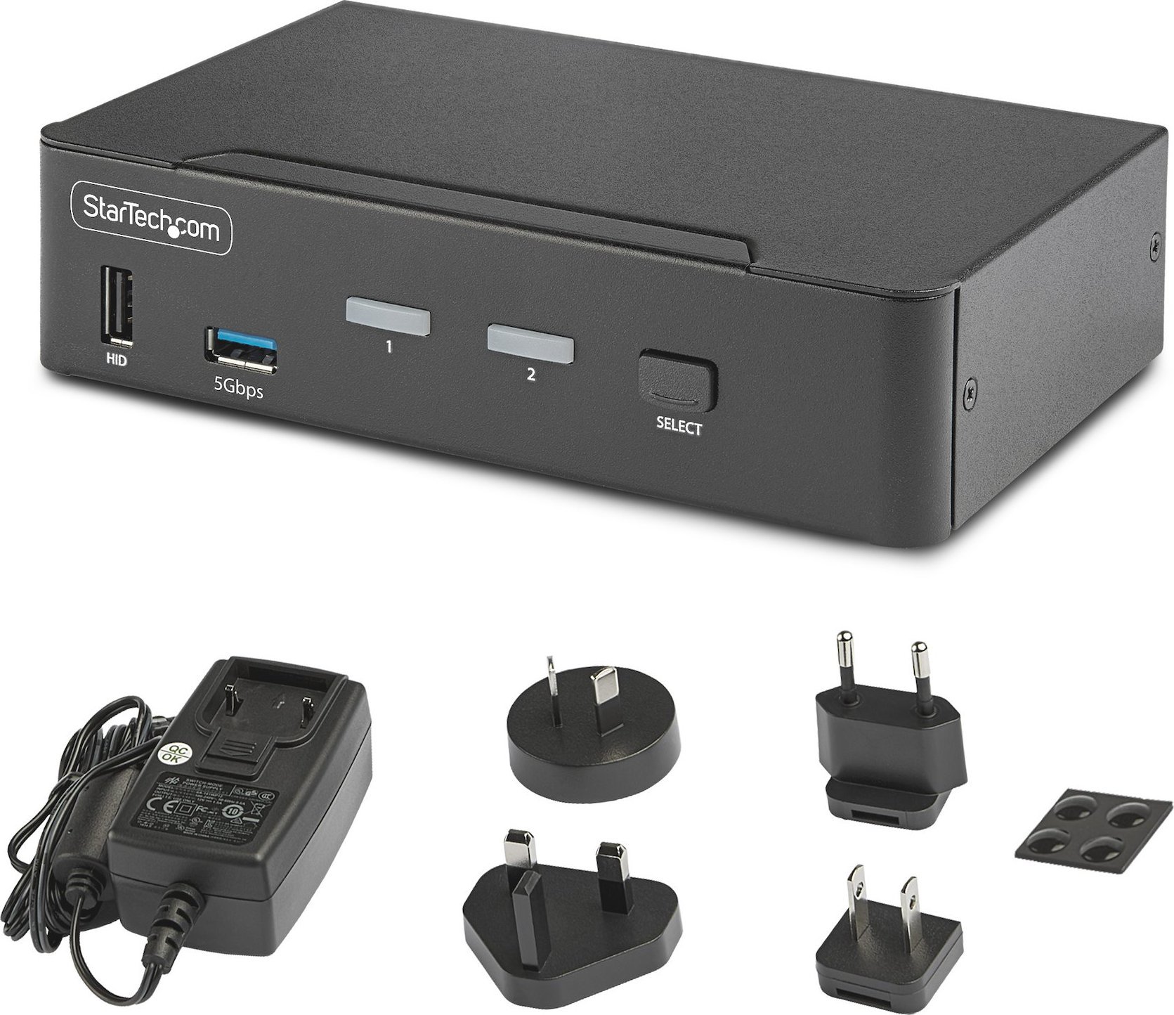 Ndërrues KVM StarTech.com 2 Porta DisplayPort, 8K 60Hz, 4K 144Hz, i zi