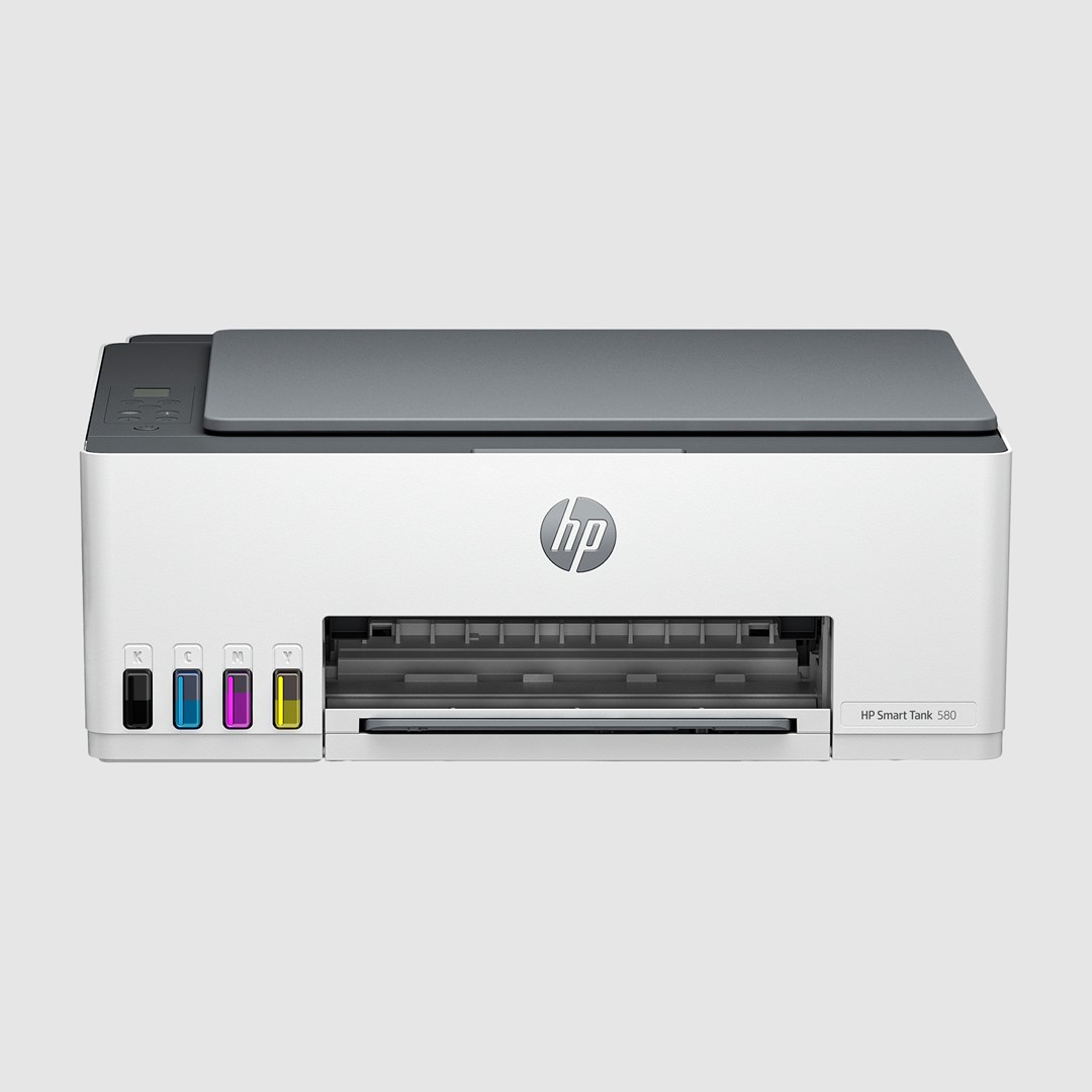 Printer multifunksional HP Smart Tank 580, Inkjet termal, i hirtë