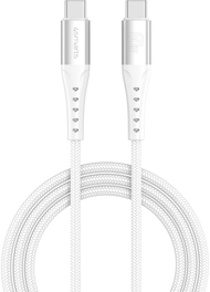 Kabllo USB 4smarts PrimeCord, USB C në USB C, 60W, 1.5m, e bardhë