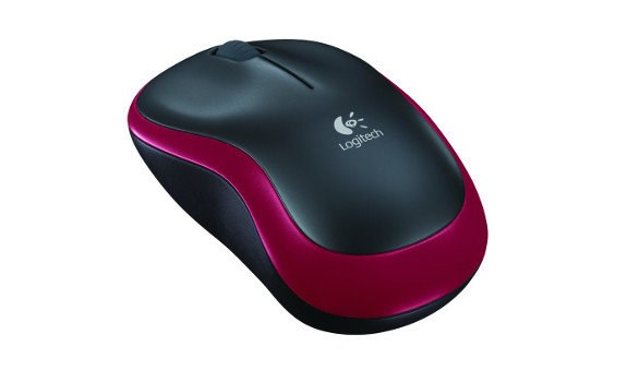 Maus Logitech M185R, RF Wireless, i kuq