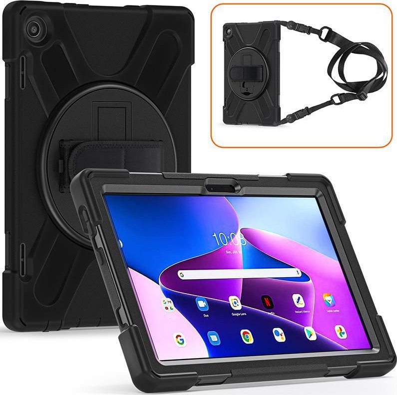 Këllëf tablet eSTUFF AUSTIN Defender ES681906, për Lenovo TAB M10 3rd Gen 10.1", i zi