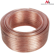 Kabëll altoparlanti Maclean MCTV-510, 25m, 2 x 1.5mm², transparent